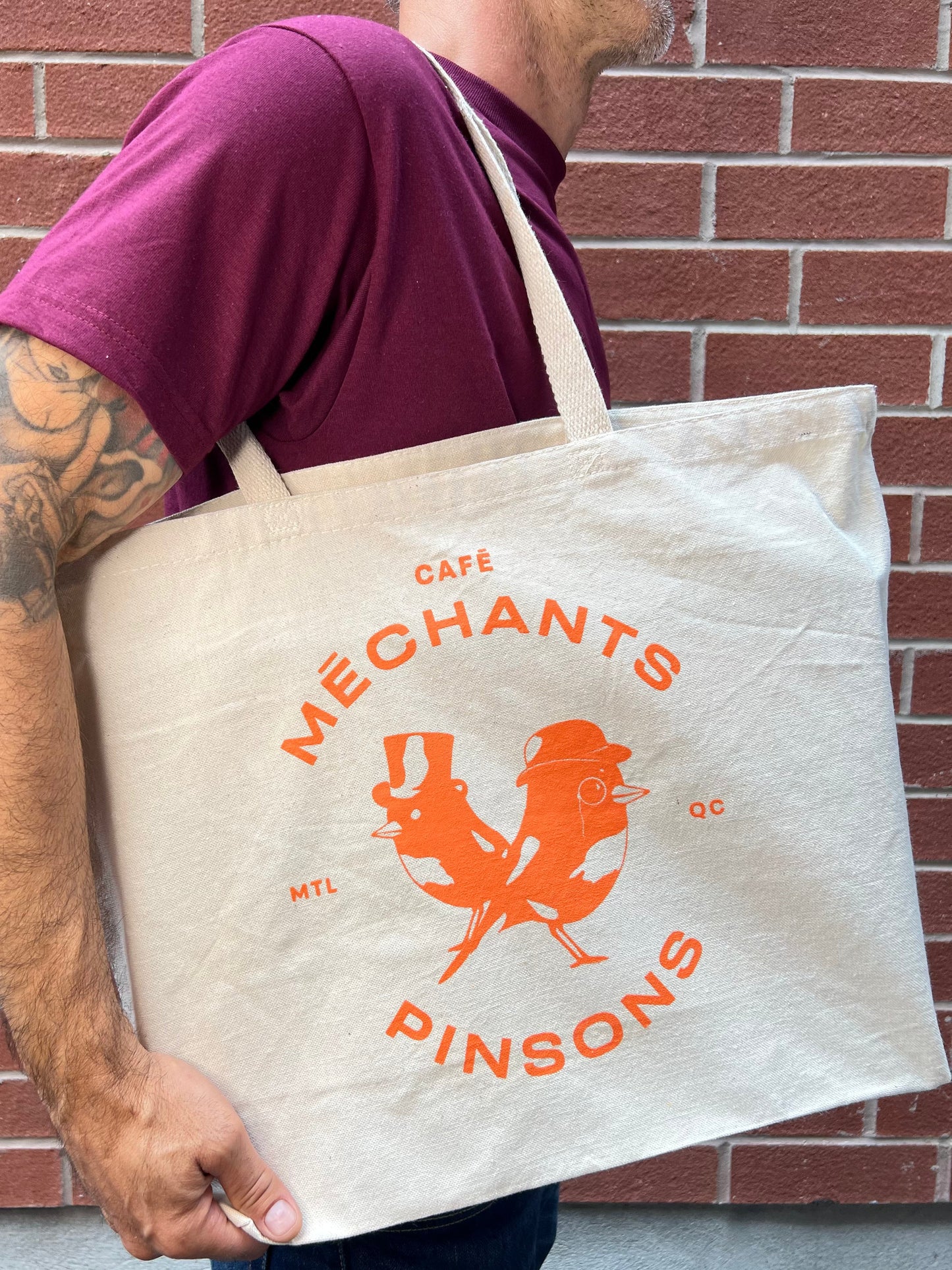 Grand tote bag (orange)