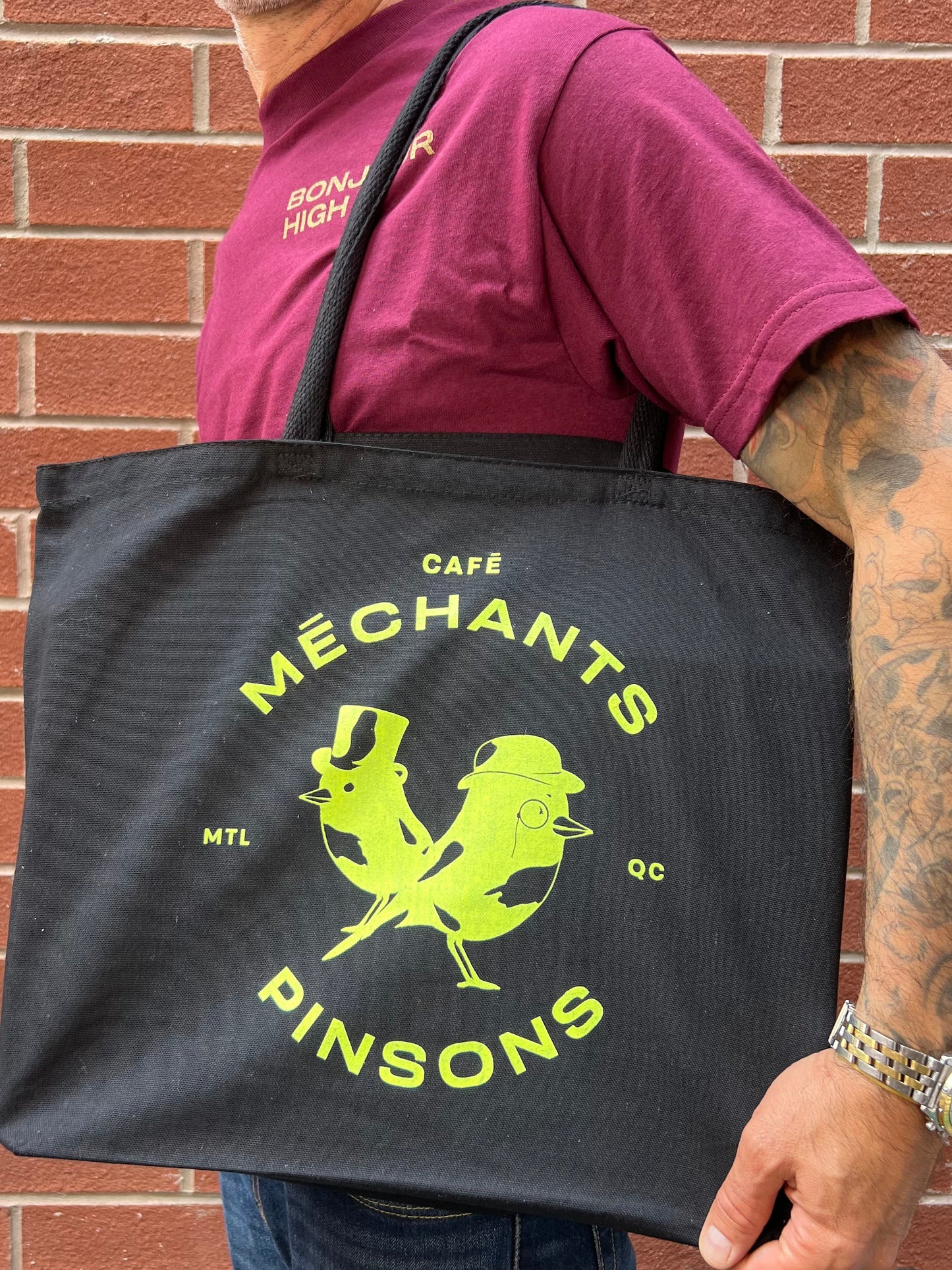 Grand tote bag (jaune)