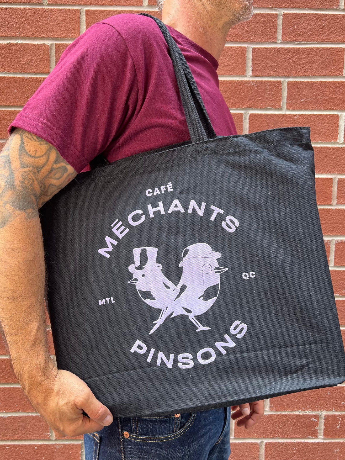 Grand tote bag (violet)