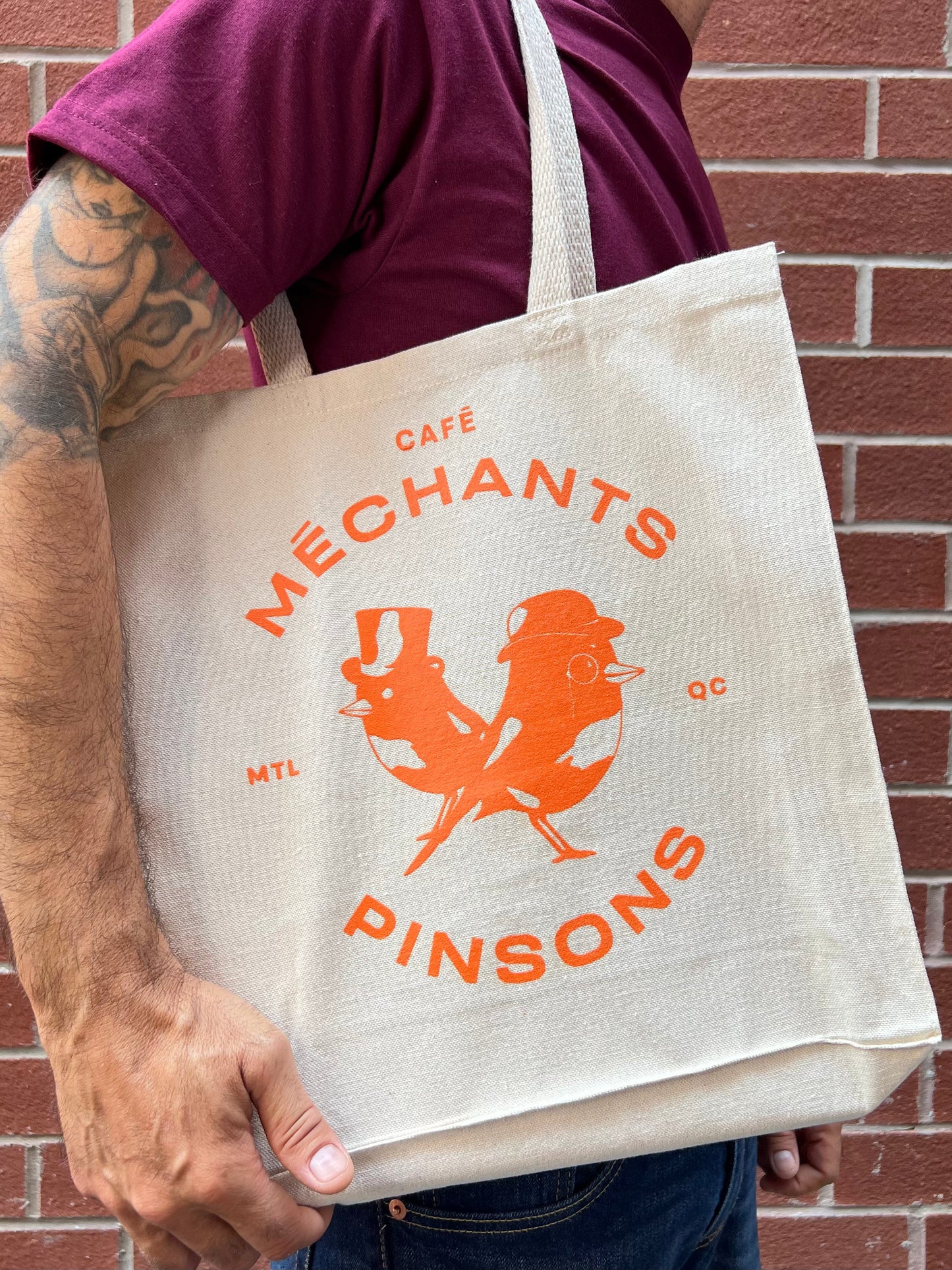 Petit tote bag (orange)